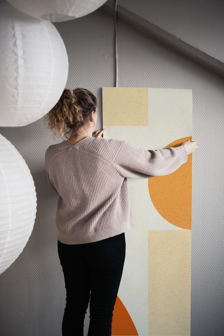 Mid Century Geo wallpaper roll