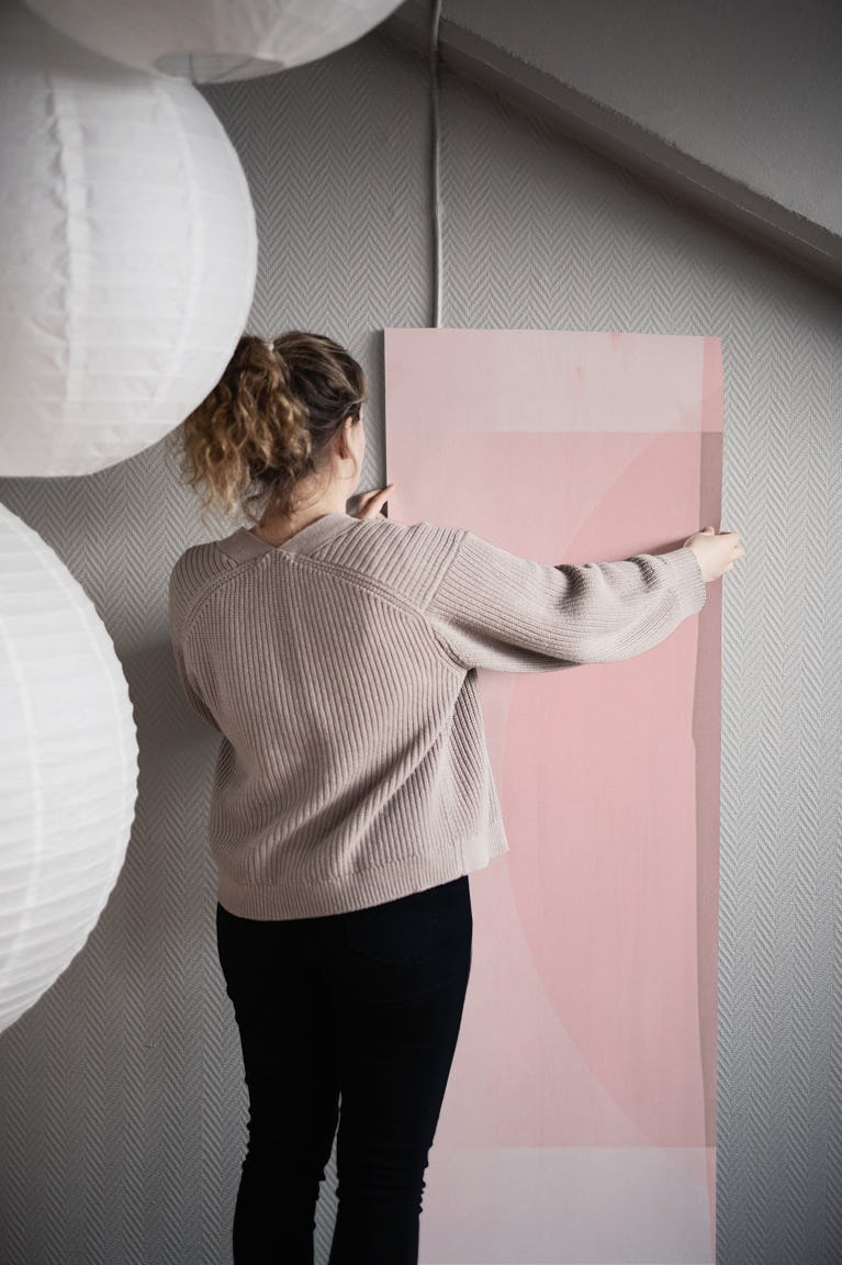 Mid Century Bauhaus Pastel IV wallpaper roll