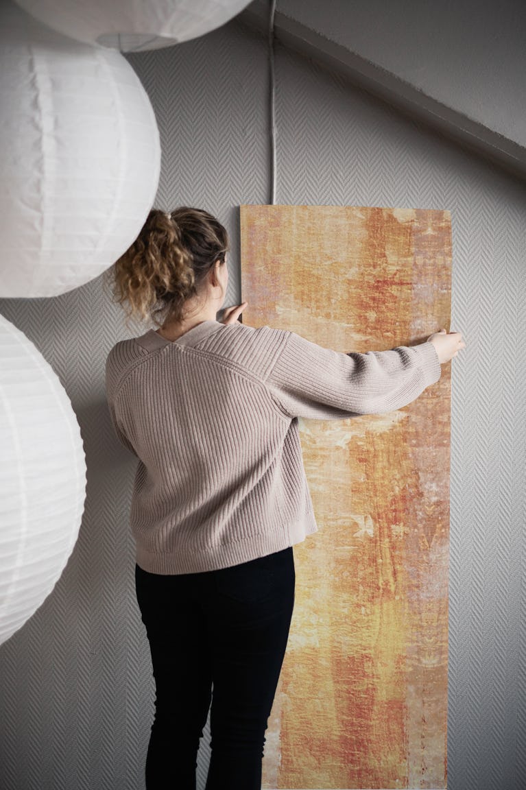 Textured Creme Gold wallpaper roll
