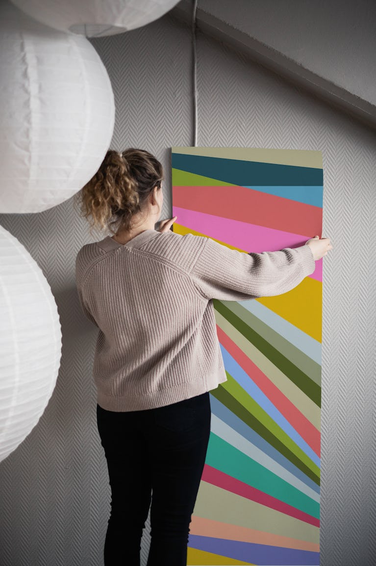 Diagonals wallpaper roll