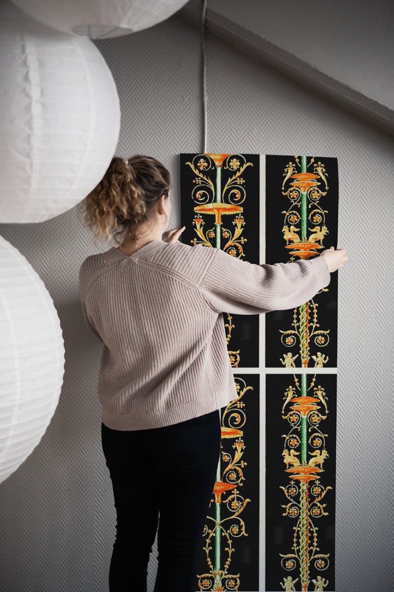 Scandinavian Floral Vintage wallpaper roll