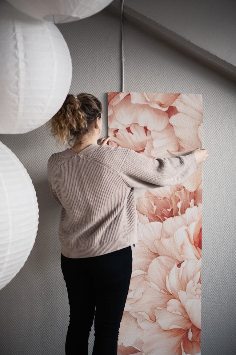 Peonies dream wallpaper roll