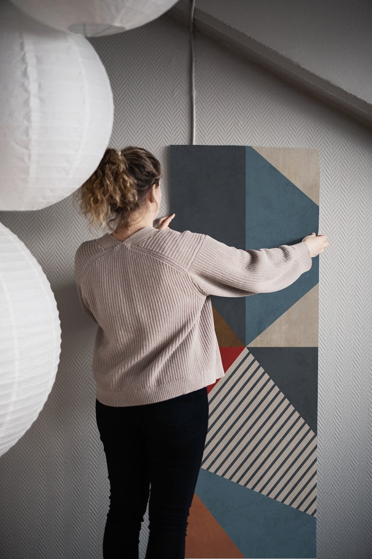 Geometric with Triangles 21 wallpaper roll