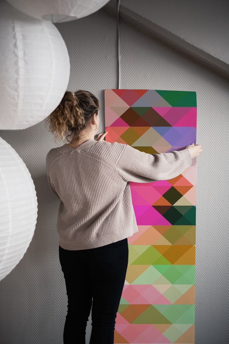 Multiple Triangles 8 wallpaper roll