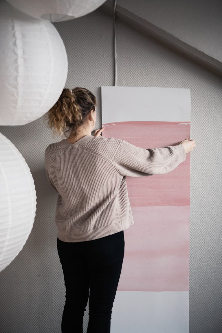 Blush Abstract Minimalism 1 wallpaper roll