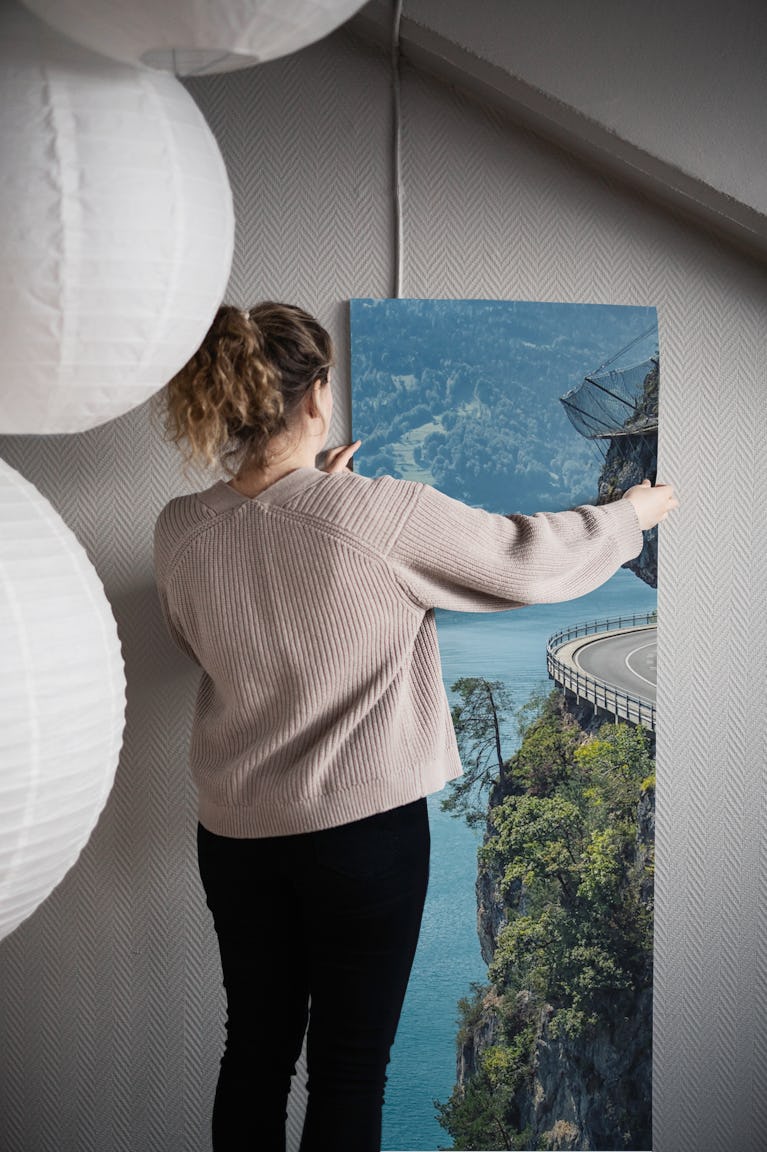 Mountain Road wallpaper roll