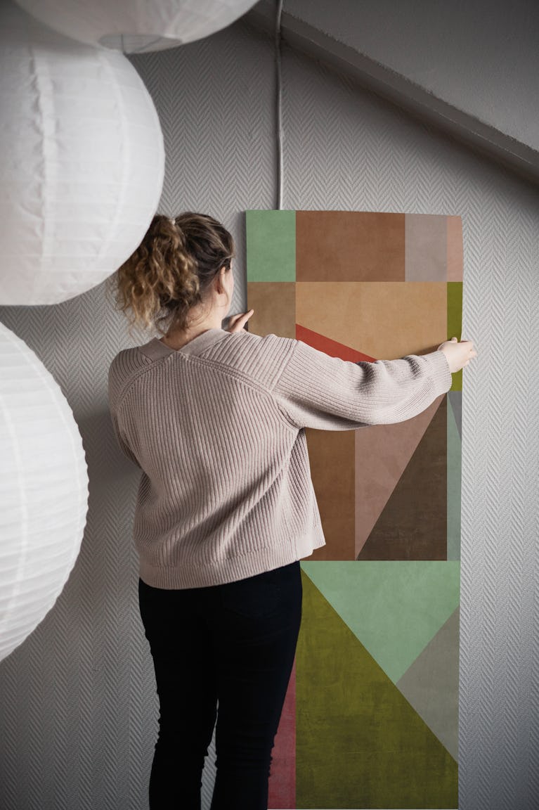 Geometric with Triangles 27 wallpaper roll