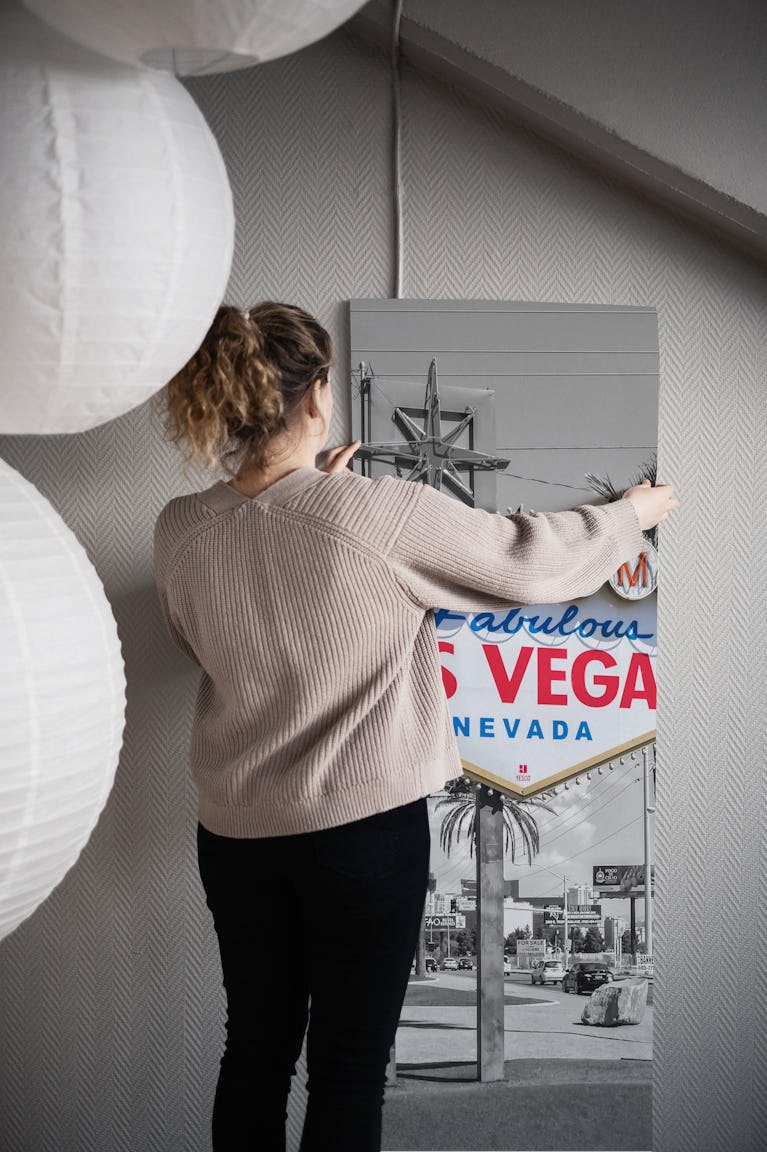 LAS VEGAS Sign - colorkey wallpaper roll