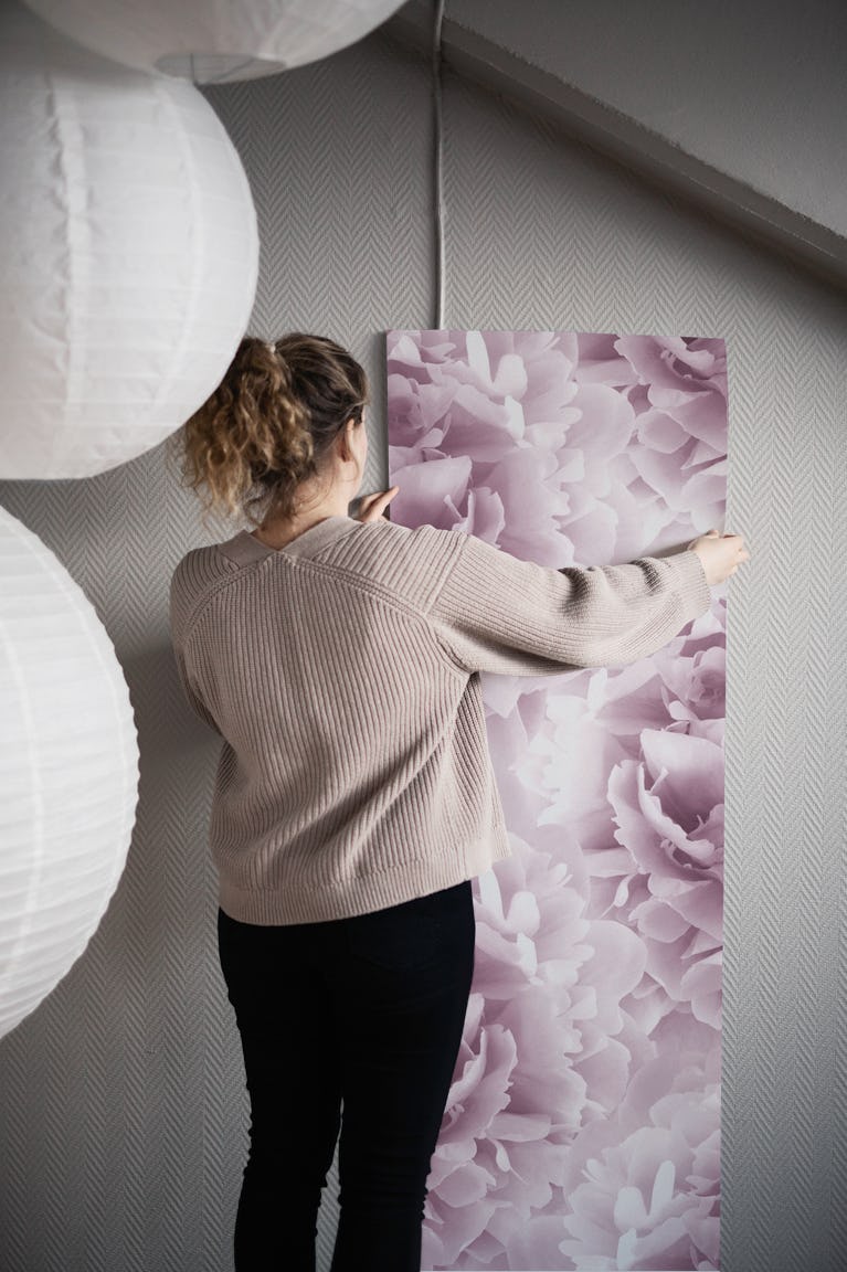 Mauve Peonies Dream 1 wallpaper roll