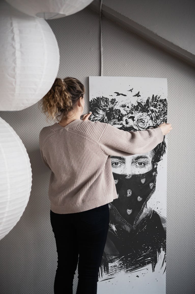 Rebel girl wallpaper roll