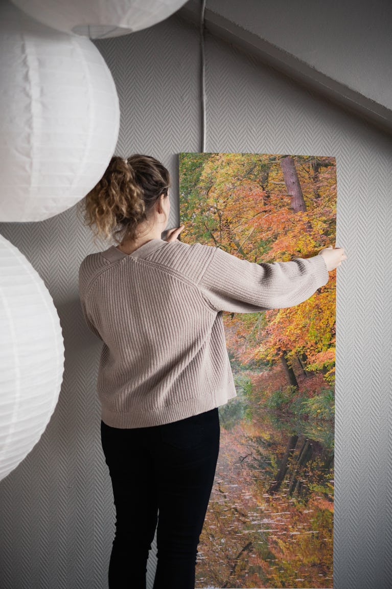 Picturesque Autumn Path wallpaper roll