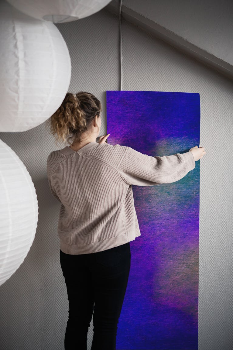 Neon Watercolor Mosaic wallpaper roll