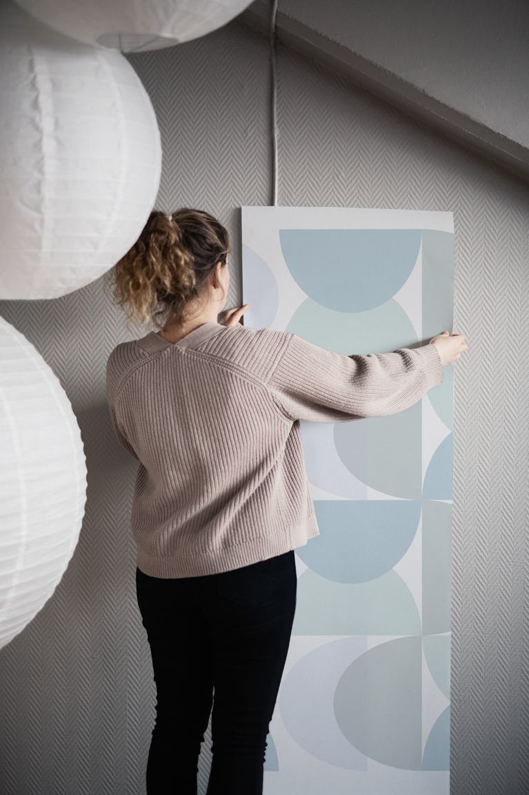 Soft Pastel Boho Arches wallpaper roll