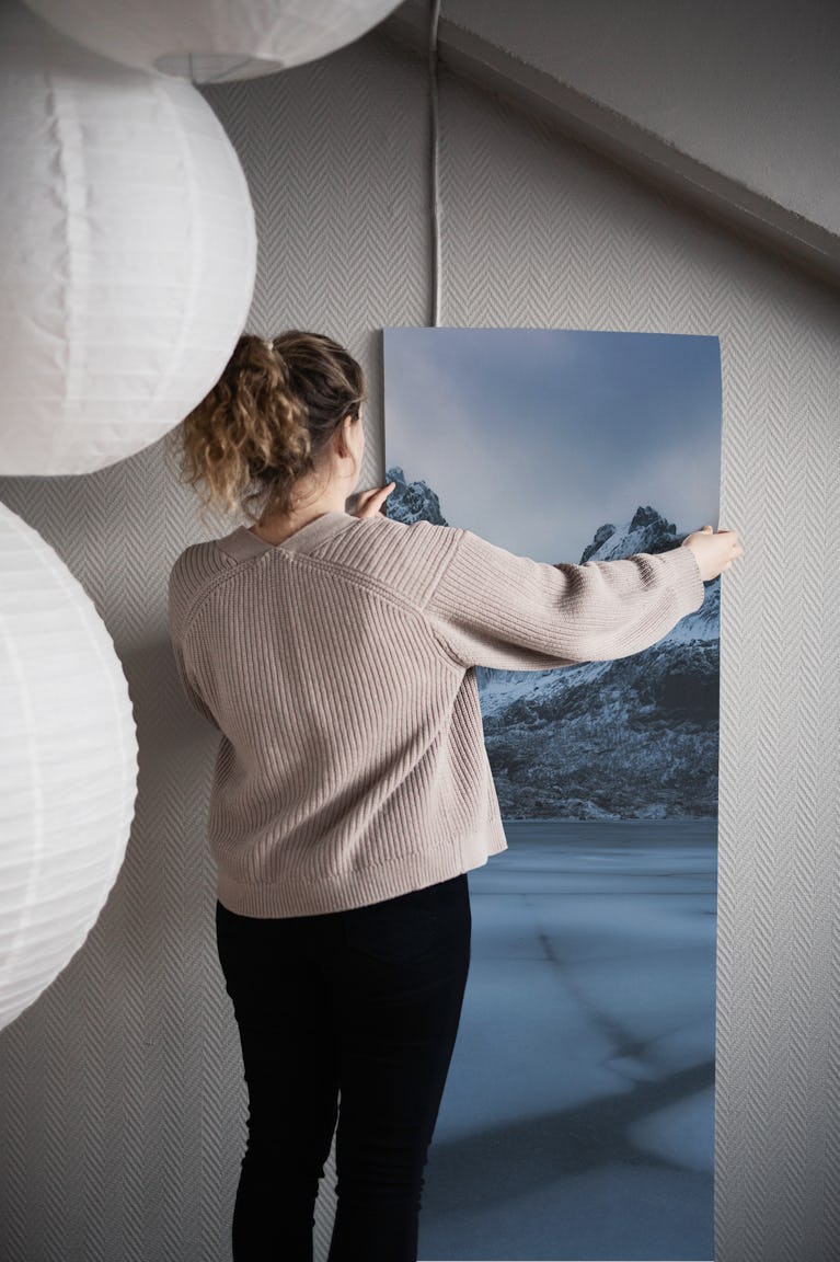 Ice craking wallpaper roll