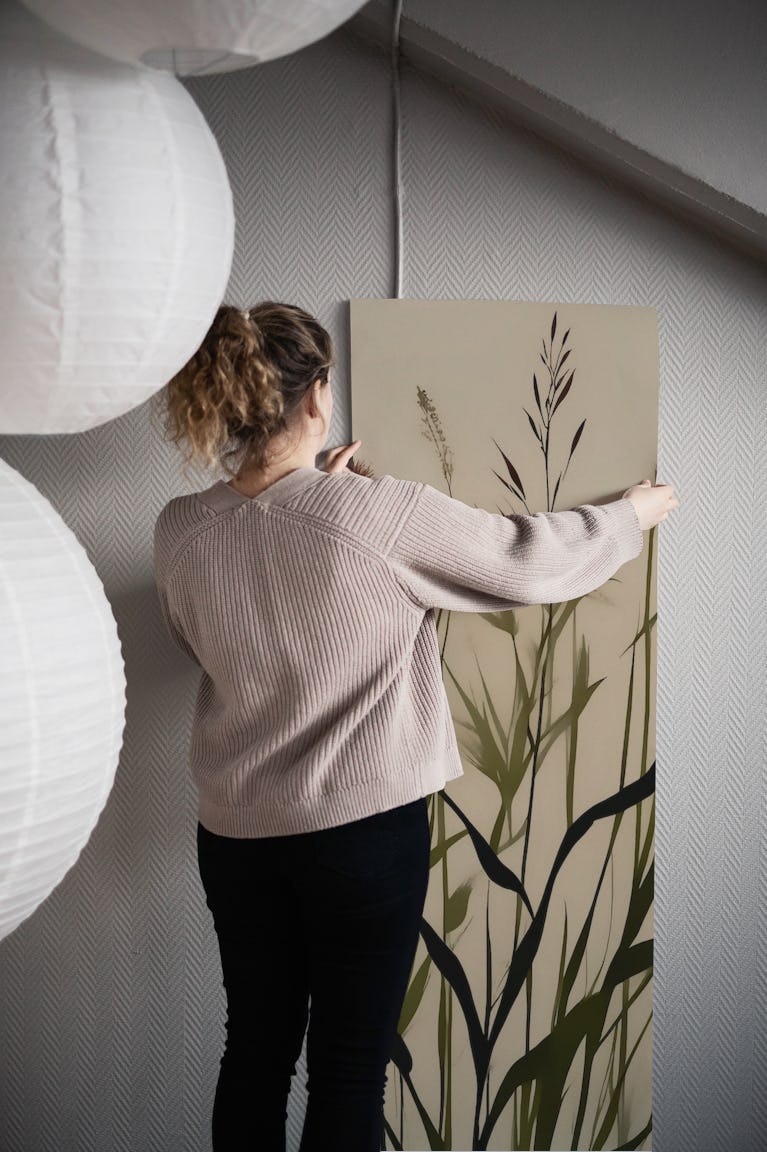 Scandinavian Japandi Floral wallpaper roll