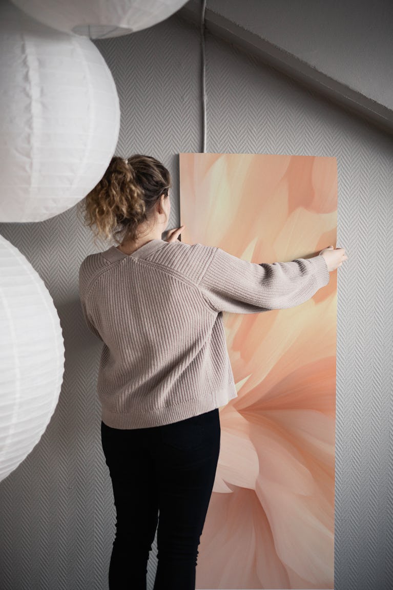 Bare Essence Bloom Brushwork Abstract Flower wallpaper roll