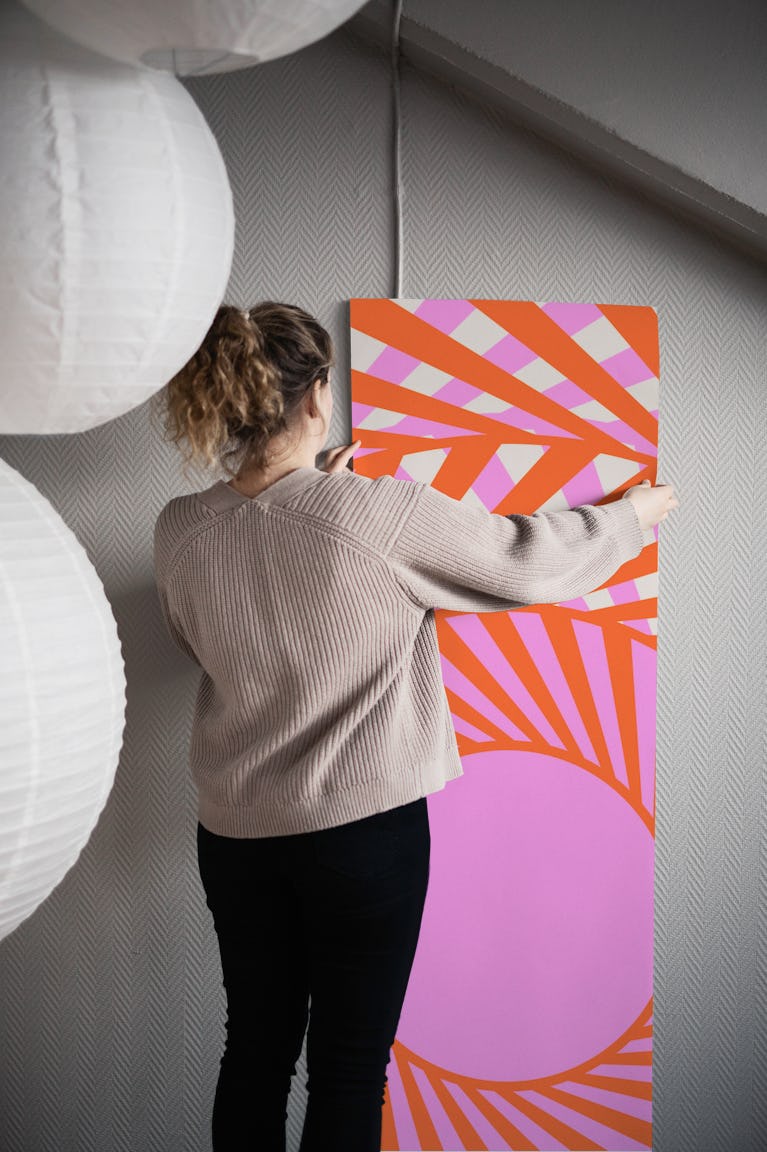 Happy Mid Century Pop Art wallpaper roll