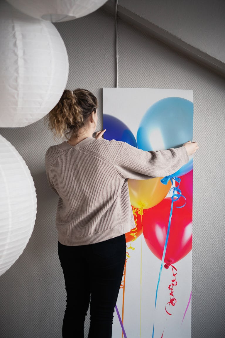 Cheerful Balloon Array wallpaper roll