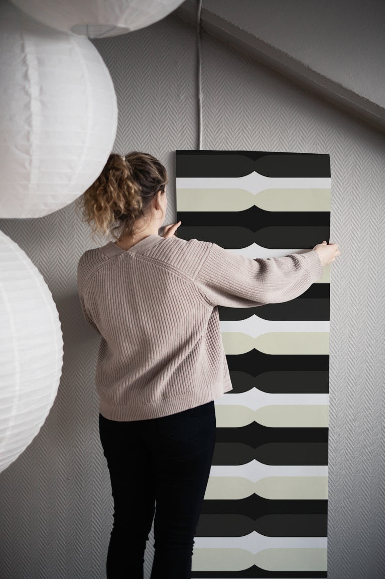 Modern Neutral Mid-Century wallpaper roll