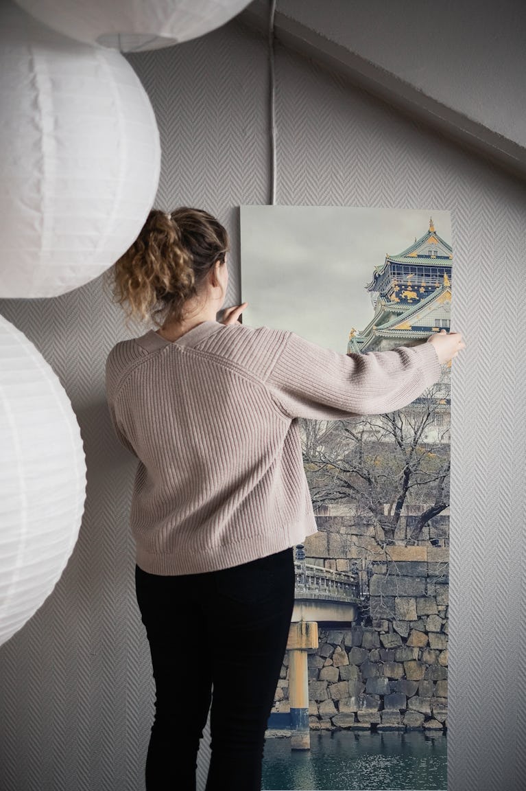 Osaka Castle wallpaper roll