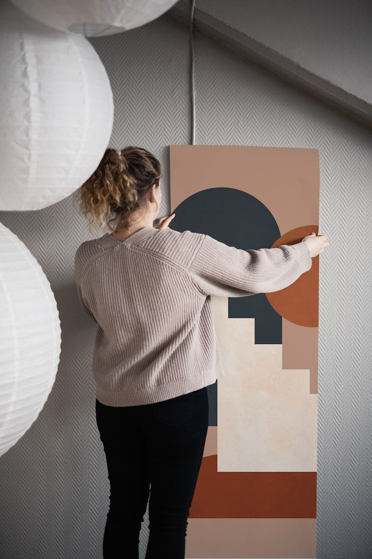 Architectural composition 9 wallpaper roll