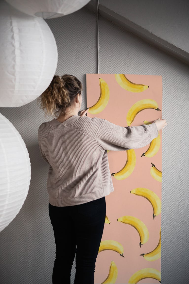 Bananas pattern 3 wallpaper roll