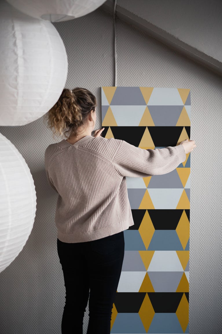 Urban Scandi Seventies Geo wallpaper roll