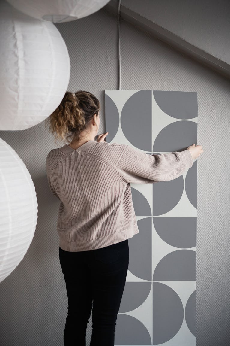 Mid-Century Modern Pattern No32 wallpaper roll