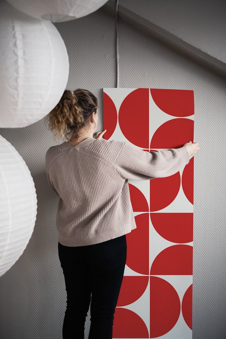 Mid-Century Modern Pattern No28 wallpaper roll