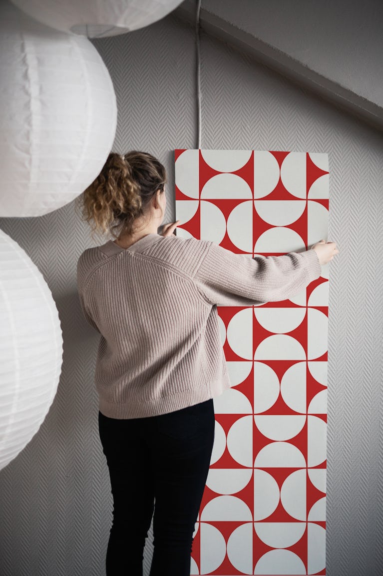 Mid-Century Modern Pattern No19 Medium wallpaper roll