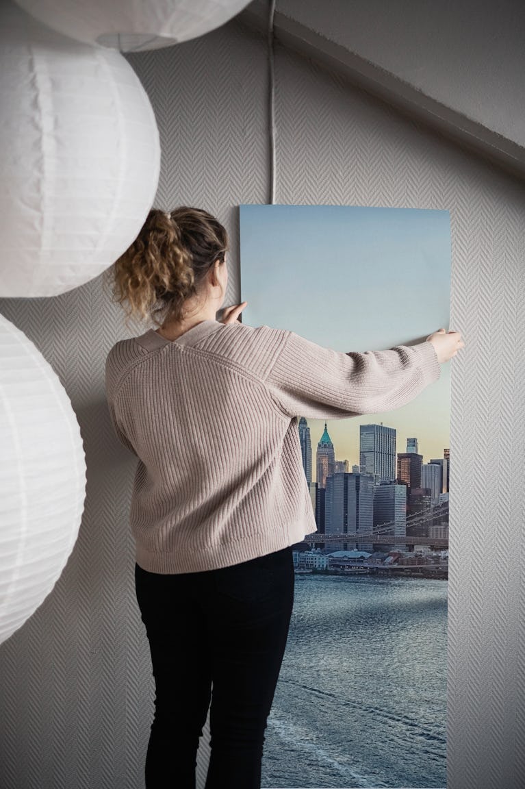 Last Light in Manhattan wallpaper roll