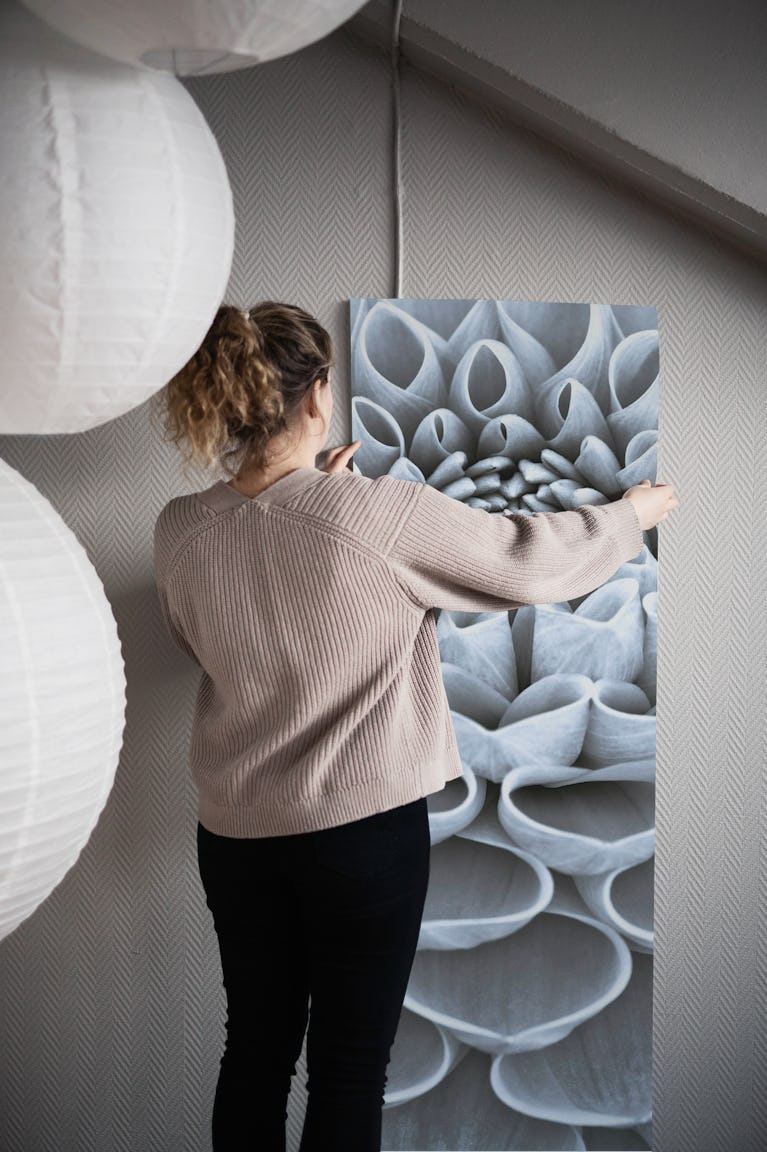 Monochrome Bloom wallpaper roll