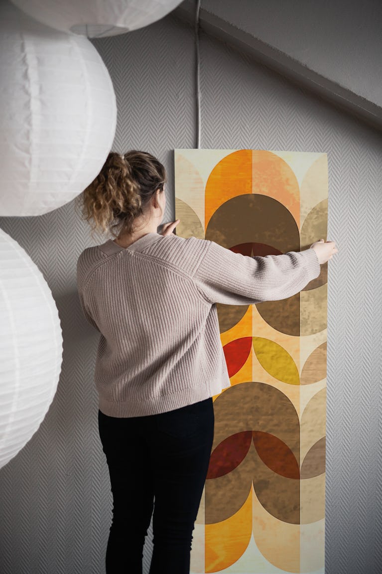 Autumn Hues Art Deco wallpaper roll