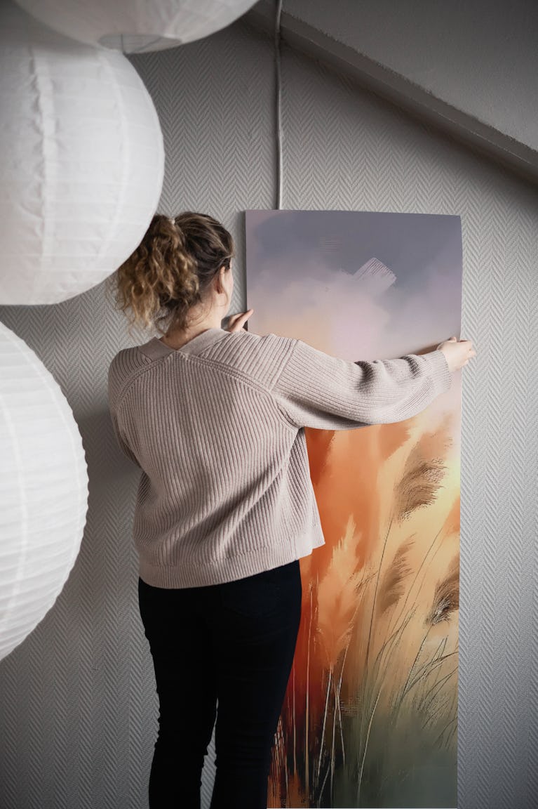 Autumn Reeds Hues wallpaper roll