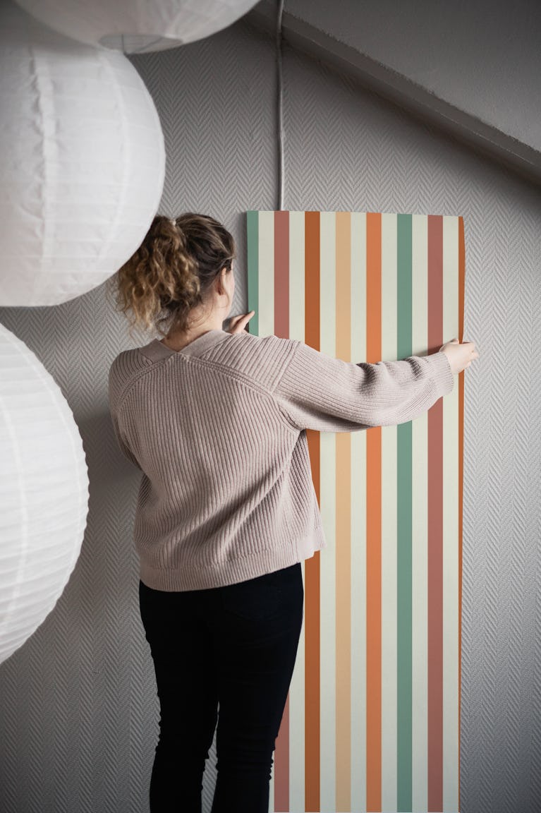 Stripes Scandinavian Vintage wallpaper roll