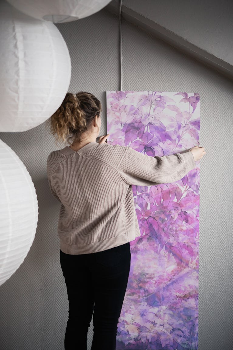 Misty Floral Haven wallpaper roll