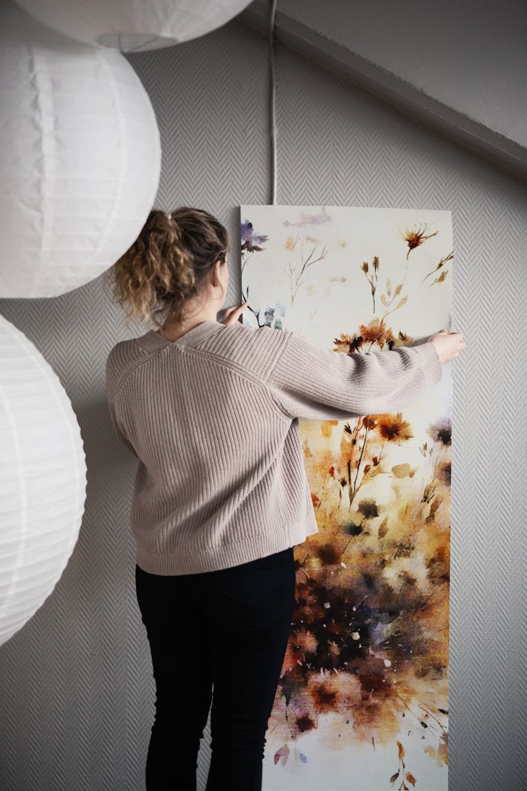 Autumn Flora Burst wallpaper roll