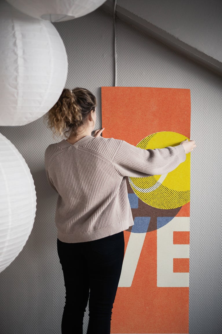 BALLS - Love Tennis - Clay Court wallpaper roll