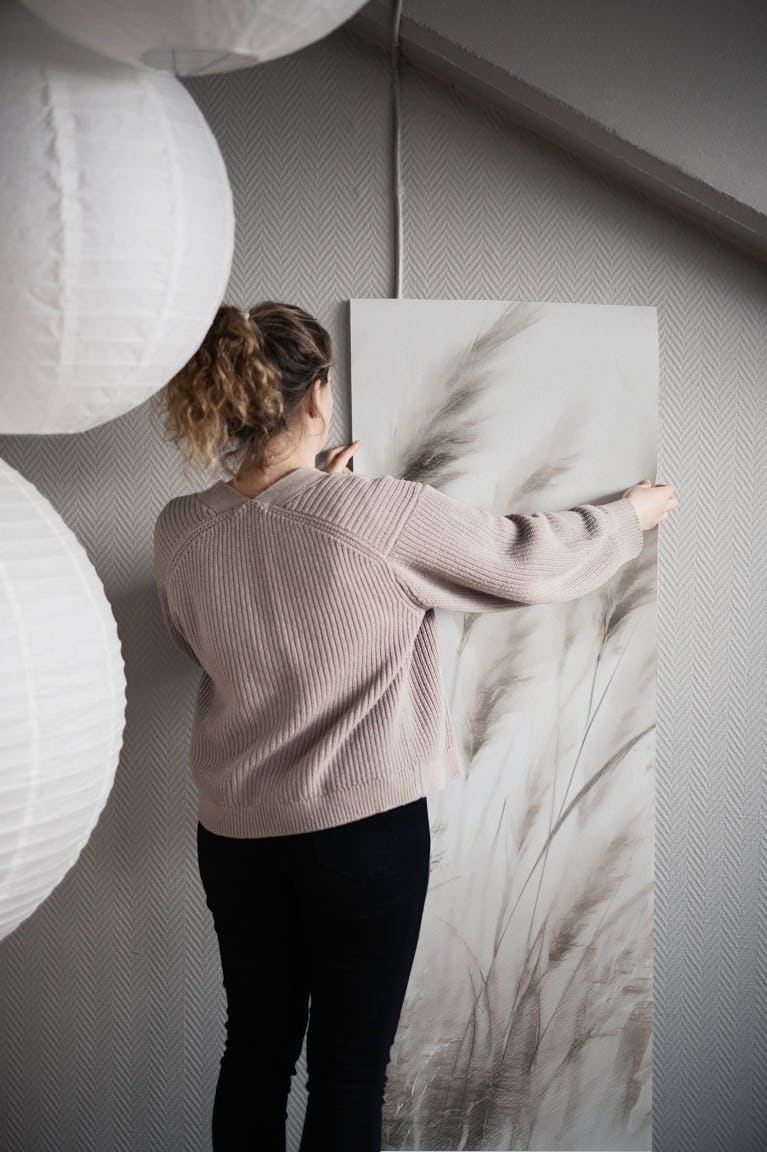 Ethereal Pampas Grass wallpaper roll