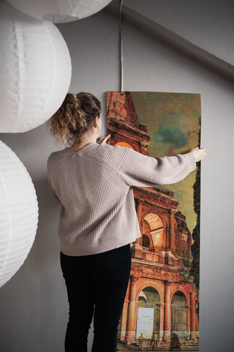 Rome Colosseum wallpaper roll