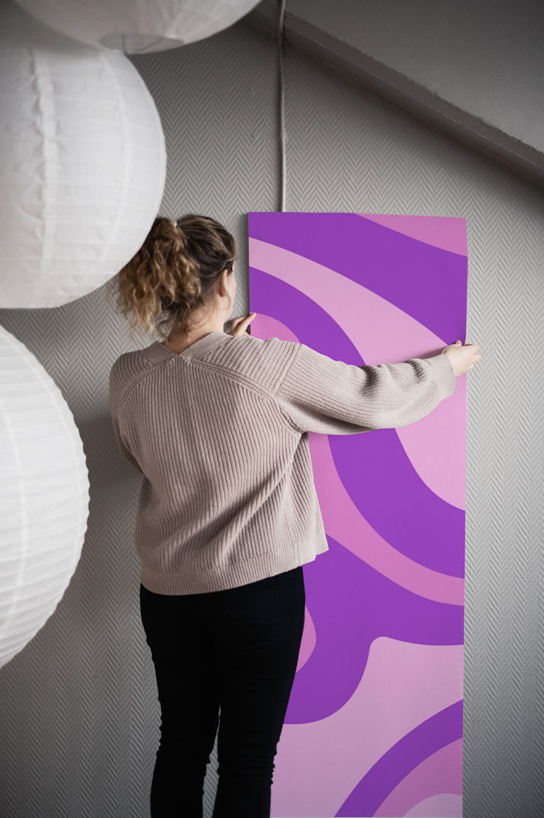 Sixties Waves wallpaper roll