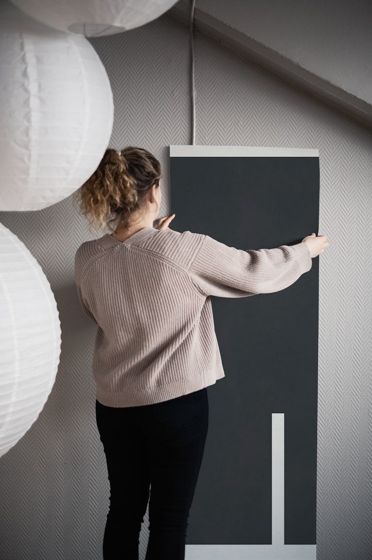 Minimalist Black Squares wallpaper roll