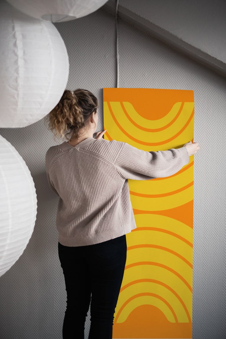 Sunrise Arcs Decor wallpaper roll