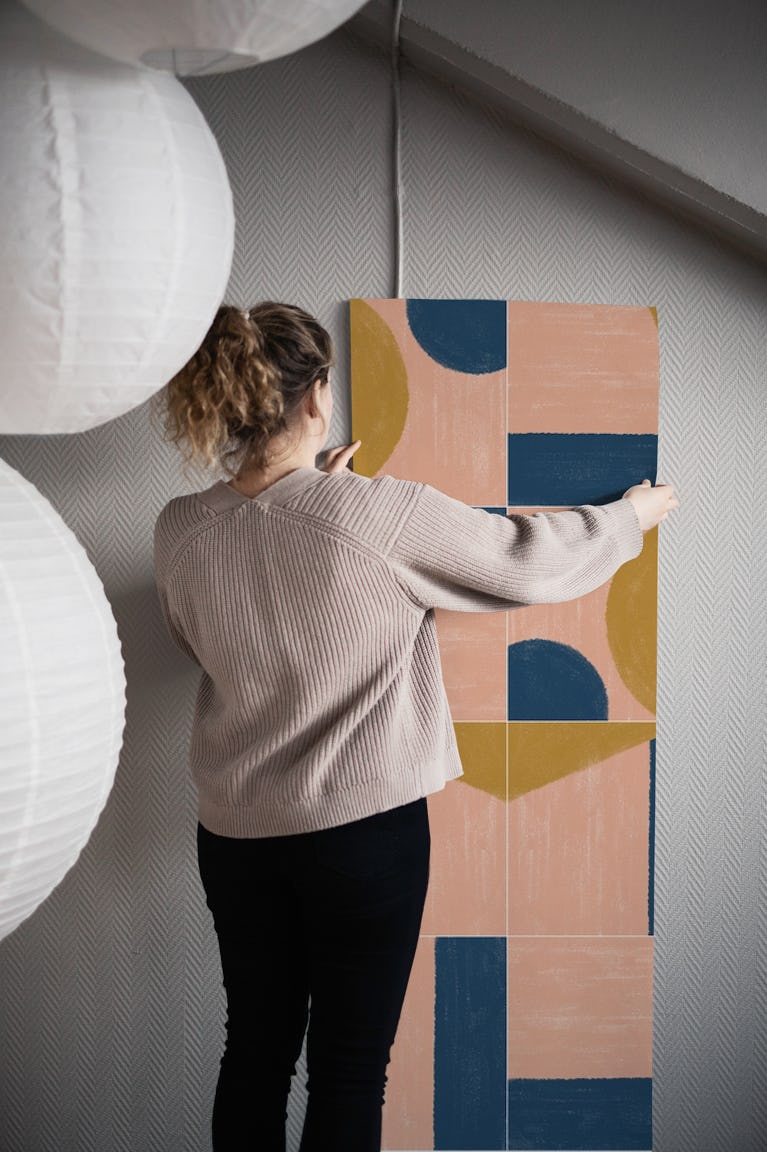 Painted Wall Tiles One wallpaper roll