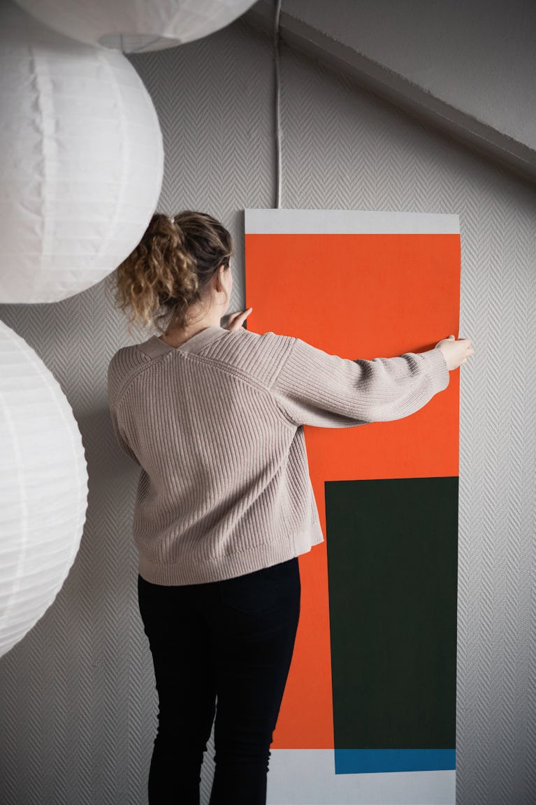 Modern Geometric Trio wallpaper roll