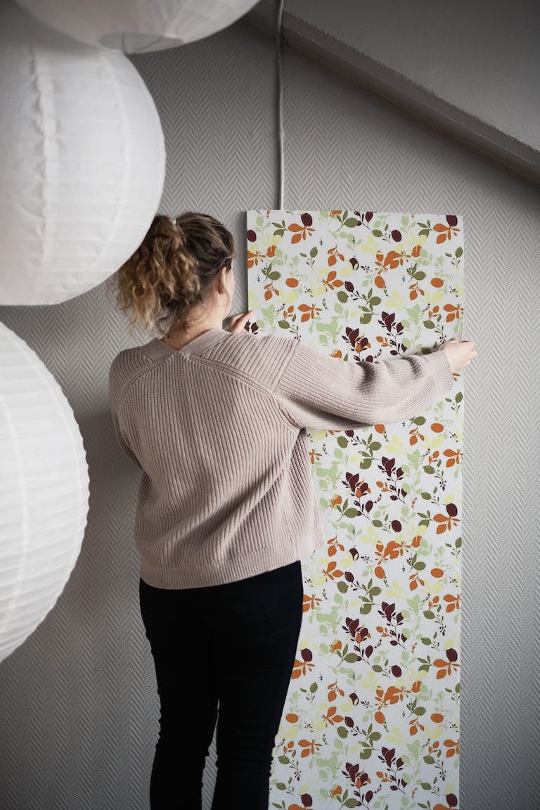 Fall flowerwall wallpaper roll