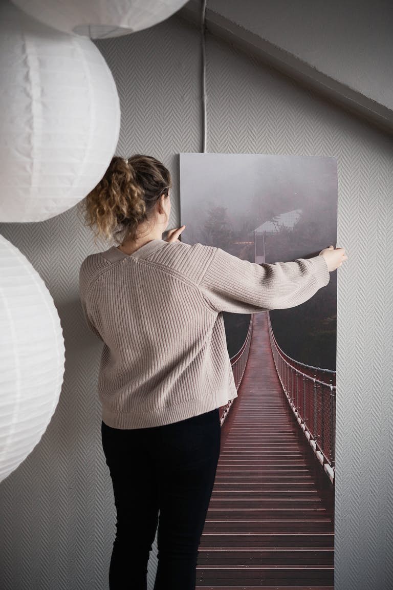 Cloud bridge wallpaper roll
