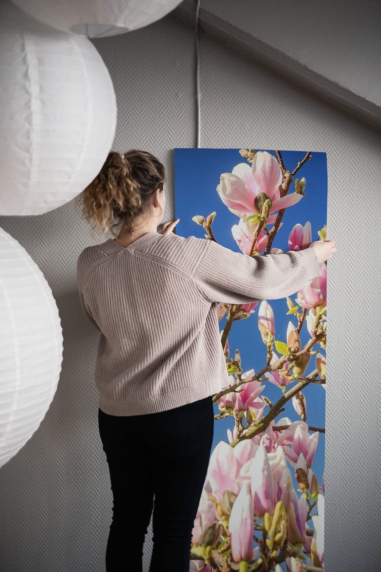 Magnolia at Spring wallpaper roll