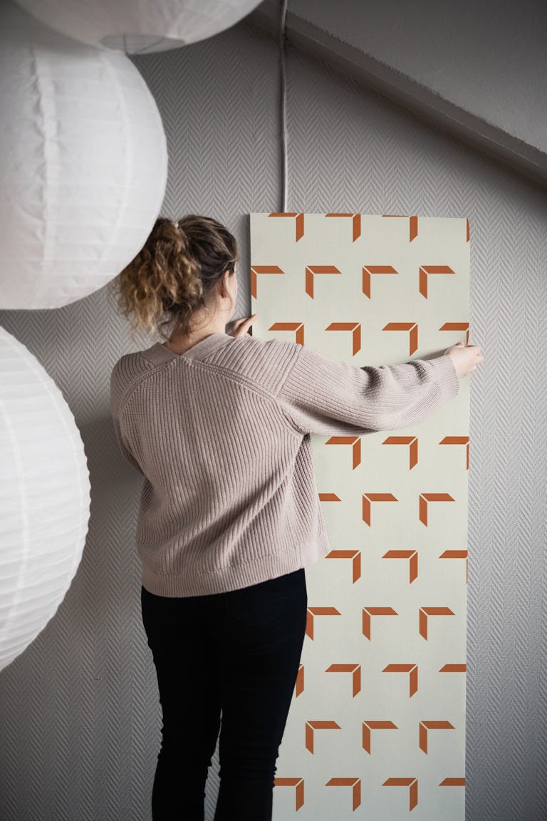 Simply Balanced Geometries - Warm wallpaper roll