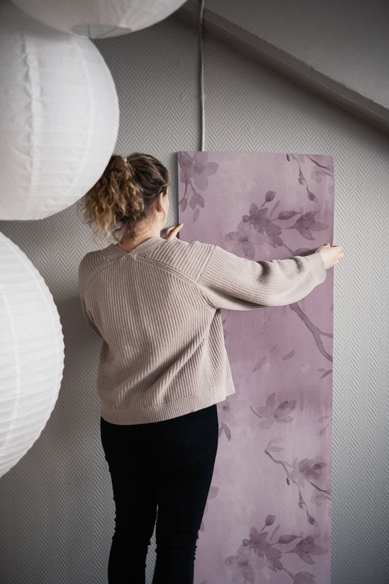 Faded Floral Elegance wallpaper roll